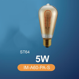 ST64/5W with leaf LED filament 