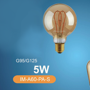 G125/5W filament bulb with an Edison screw base